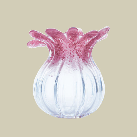 Hibiscus Glass Bowl Vase