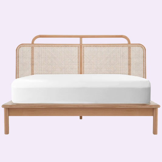 Collin Woven Cane Bed Frame