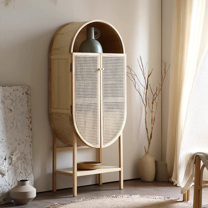 Summer Palace Cane Bar Cabinet