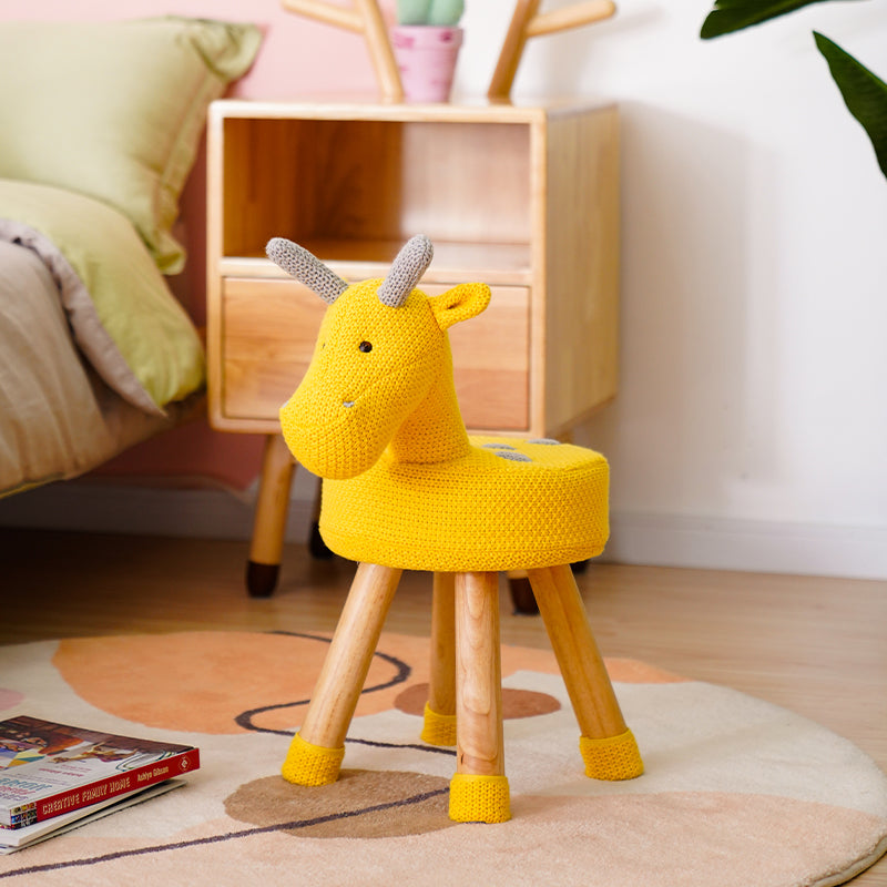 Baby Giraffe Stool Blue White